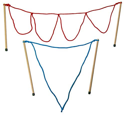 Kidzmedia - 2 Paar Stäbe + 5L Pulver Riesenseifenblasen (33cm: Loop/Multi) Seifenblasen Kinder
