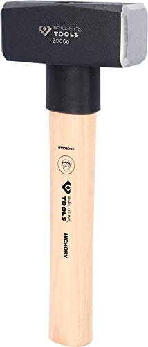 BRILLIANT TOOLS BT075200 Fäustel mit Hickory-Stiel, 2000 g [Powered by KS TOOLS]