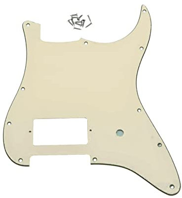 Dopro ST Strat One Humbucker-Gitarren-Schlagbrett, 11 Loch, für FD Delonge Aged White 3-lagig