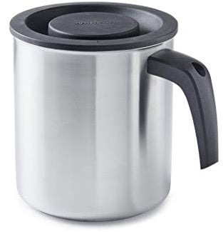 Betty Bossi Jarra medidora resistente al calor con tapa, 2 l, para medir y calentar directamente los líquidos en el horno, apta para lavavajillas.