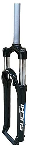 MTB 26 Zoll Fahrrad Federgabel Downhill-Gabel Aus Kohlenstoffreichem Stahl Gerades Rohr 1-1/8 Scheibenbremse Hub 100Mm QR B