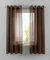YASMIN 2er Set Ösengardinen HxB 175x140 cm Braun Transparent »Basel« Gardine Bleiband Store Vorhang, 20332TR2