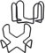 PAPERKIDDO 2 Stück Untersetzer-Halter, 10,7 cm, rund, Eisen, Metall, Aufbewahrung, passend für runde und quadratische Untersetzer (schwarz)