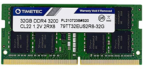 Timetec Hynix IC DDR4 2666MHz PC4-21300 Unbuffered ECC 1.2V CL19 288 Pin UDIMM Server Memory RAM Module Upgrade (3200MHz SODIMM 32GB)