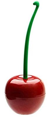 SlimpleStudio Spazzolone Bella Ciliegia Forma del Lavabo Scopino & Holder Set (Red) Spazzola per la Pulizia della Toilette