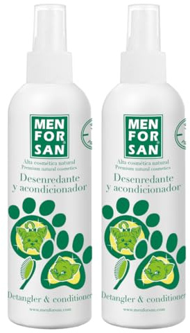 MENFORSAN Detangler und Conditioner Hunde und Katzen 125 ml, Packung mit 2 Einheiten