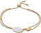 Skagen Armband Für Frauen Seeglas, Innenlänge: 16,5-21,5 Cm Gold-Edelstahl-Armband, SKJ1550710