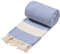 Sowel® XXXL Hamamtuch, Strandtuch, Fouta, 100% Baumwolle, 200x240 cm, Stone Blue