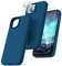 TOCOL Silicone for iPhone 14 Plus Case 6.7-Inch, Liquid Silicone Multi-Color Slim Silky-Soft Touch Anti-Scratch Shockproof Protective Phone Cover, Midnight Blue