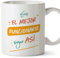 MUGFFINS Tazas para FUNCIONARIO hombre - En Español - Eres el mejor sigue así! - 11 oz / 330 ml - Regalo original y divertido