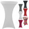 heimtexland ® Stehtischhusse Event Deko Stretch Husse Stehtisch Bezug Bistrotisch Party Dekoration Hochzeit Tischdeko Ökotex Typ843 Weiß 70 cm