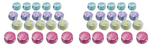 jumbans 40 barattoli di latta per candele, 4,4 mm, vuoti, con contenitori rotondi per realizzare candele, per riporre oggetti artigianali sfusi