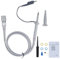 OWON Universal Oscilloscope Probe Kit, 100MHz Clip Probes with BNC Test Lead, Adjustable 1x/10x Slide Switch