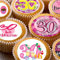 24 edible 30th birthday party female Cupcake Cake Toppers Wafer Rice Paper precut decoration