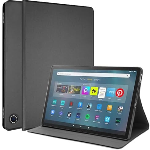 TECHGEAR Smart Schutzhülle kompatibel mit Amazon Fire Max 11 (2023 / 13. Generation) Schutzhülle Smart Case mit Standfunktion und Eckschutz [Auto Wecker/Schlaf] – Grau