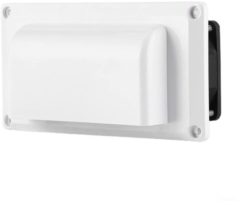 El ventilador de ventilación de 12 V está instalado en el lateral. Las rejillas de ventilación del ventilador son impermeables para facilitar la instalación y funcionamiento de la furgoneta (blanco)
