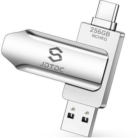 256GB iPhone-15/16-Speicher USB-C Stick iPhone 15 Flash-Laufwerk Automatisches Backup Stick für iPhone Fotos Videos Kontakte USB-C & USB3.0 Anschluss Externer Speicher für iPhone16/iPad/Android/Mac/PC