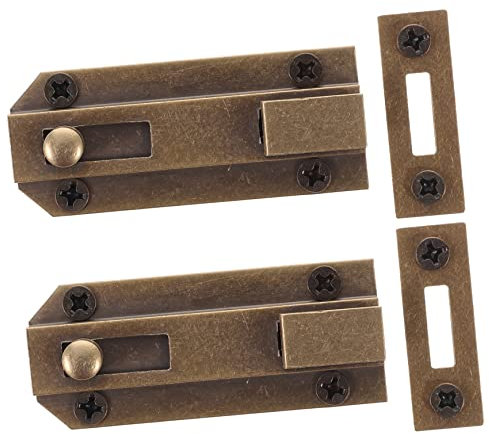 OSALADI Pcs High Grade Brass Door Bolt Deadbolt Lock for Internal Doors Security Bar