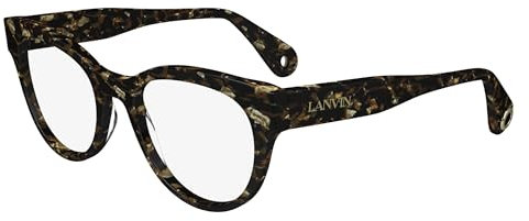 Lanvin Unisex LNV2654 Sunglasses, 239 Textured Brown Gold, 50