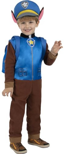 Funidelia Offizielles Chase Paw Patrol Kostüm für Jungen mit Overall, Schwanz, Mütze und Rucksack, Paw Patrol Kinder Outfit, Karnevals- und Party-Kostüme – Größe 2-3 Jahre