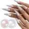 BORN PRETTY Chrome Powder Metallic Mirror Auroras Pigment Powder Manicure Nail Art Decoration Sets 2 Boxes