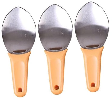 3pcs Cutting Mango Tool Mango Scooping Gadget Mango Slicer Separator Mango Prep Tool Mango Pitter Pear Cutter Avocado Slicer Mango Slicer Gadget Divider Fruit Stainless Steel/110