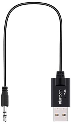 Oseczmut Adattatore audio da USB a jack da 3,5 mm,Adattatore da USB a jack audio,Jack audio AUX maschio da 3,5 mm a cavo adattatore USB BT4.2, Plug and Play - Cavi jack audio per musica Hi-Fi, cavo