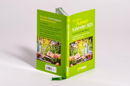 Der kleine Aussaatkalender - Gärtnern mit dem Mond - Taschenkalender 2025 - Die besten Tipps für Aussaat, Anbau, Pflege und Vermehrung - Südwest-Verlag - 10 cm x 15 cm