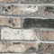 Beswitory Black Brown Grey White Brick Wallpaper - 3D Effect Textured Brick Effect Wallpaper for Realistic Faux Bricks Wall Covering，Anti-Fouling Slate for Bedroom Living Room Hallway Stairs Lounge