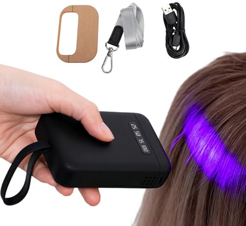 UV Light Hair Extensions Kit, 405nm UV Light Hair Extension Machine, Portable Fast Curing Hair Extension UV Glue V Light Wig Extension LED UV Lamp for Home Salon, Fast Curing Wig