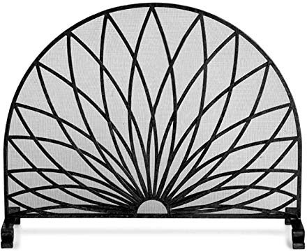 MYVVKIA Grille de Foyer à gaz d'intérieur, Pare-feu de Style américain, Couverture Ignifuge de 98 cm de Large, Grande clôture à Panneau Unique pour la sécurité des Enfants et de