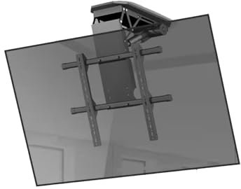 PLMNBQWE Soporte de TV de Techo Ajustable, Soporte motorizado para televisores de 50 a 90 Pulgadas, Elevador de TV Oculto con elevación automática, Soporte de TV con Control Remoto