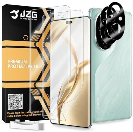 JZG 2 x pour Protection écran Honor 200 Pro [Non-verre], 2 x Verre Trempé d'objectif, Sans bulles, Facile à installer, Ultra-HD