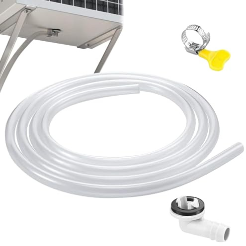 Tuyau d'eau de condensation pour climatiseurs - Kit de vidange pour appareils divisés et climatiseurs de fenêtre - Tuyau de vidange flexible pour climatiseurs mobiles