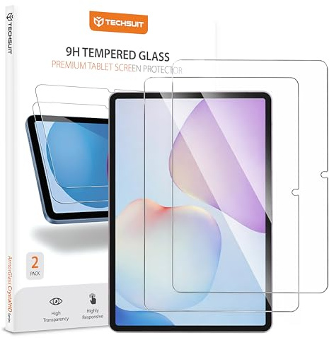 Techsuit Displayschutzfolie 2er Pack für Huawei MatePad 11.5 2025 Gehärtetes Glas mit 9H Härte, HD Klarheit, Stoßschutz, Einfache Installation, ArmorGlass CrystalHD