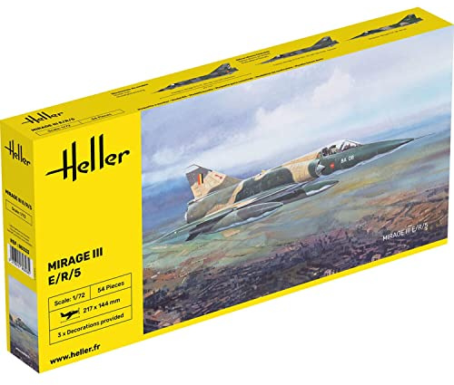 Heller 80323 Mirage III E/R/5 BA Model Kit, 1:72 Scale