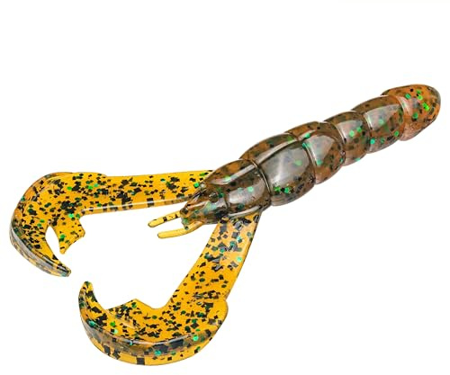 Strike King Rage Craw Angelköder, weicher Kunststoff, einzigartiges Design, realistische Zange, schlanker Körper, 10,2 cm, 7 Stück