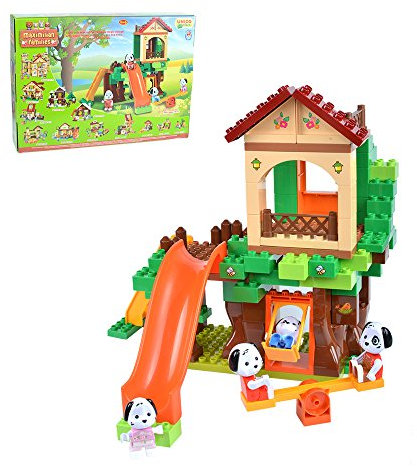 Androni Unico Plus 8933 Maximilian Families - Parque de juegos para construir (96 piezas) , Modelos/colores Surtidos, 1 Unidad