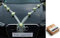 ORGANZA M Auto Schmuck Braut Paar Rose Deko Dekoration Organza M Hochzeit Car Auto Wedding Deko Girlande PKW (Ecru2 / Ecru)