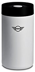 MINI Thermobecher mit Aufdruck des MINI-Flügel-Logos und Deckel mit integriertem Teebeutelhalter. 300 ml 80282445702
