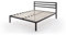 Robas Lund, Bett, Metallbett, Hans, Bettgestell inkl. Lattenrost, schwarz, 160 x 200 cm, 89006MS2