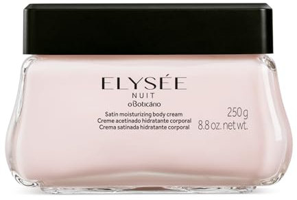 O Boticário Elysée Nuit Feuchtigkeitscreme für den Körper, parfümiert, Damastrosen, Körperlotion, langanhaltender Duft und 48 Stunden Feuchtigkeit, 250 g