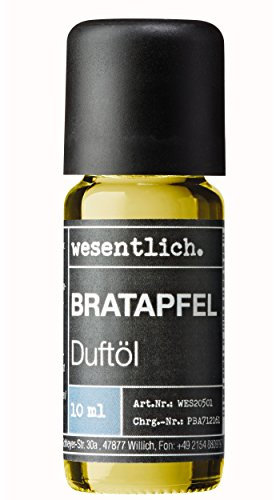 wesentlich. Duftöl Bratapfel 10ml - feiner Duft für Diffuser und Lampe - als Raumduft oder zur Kerzenherstellung - pure Premium Öle aus Deutschland