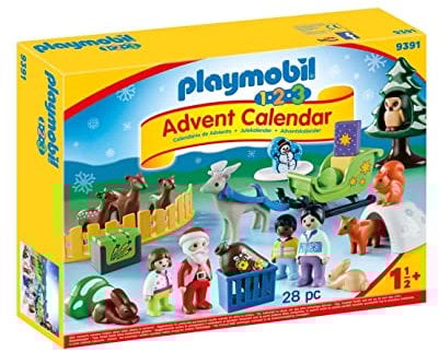 Playmobil 1 2 3-9391 - Calendrier Avent 1.2.3 'Père Noël Animaux forêt Coloré