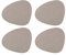 Lind DNA Tischset Curve L - Nupo - 4er Set (Hellgrau)