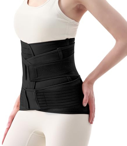 OKPOW 3 In 1 Bauchgurt Nach Geburt, Postpartum Gürtel für Damen, High Elastischen Rückbildungsgürtel Nach Geburt, Bauchweg Gürtel Frau Nach Schwangerschaft
