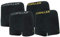 Caterpillar 4 Stück Boxershorts für Herren, hochwertige Baumwolle (Schwarz, XL)