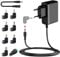 MEROM 9V 2A Universelles Ladegerät Ladekabel mit Polaritätsumwandlungslinie Kompatibel mit Arduino UNO REV, Arduino Nano, Router, Mobile DVD, Wireless - Türklingel, ADSL Modem Netztei (Mit 8 Tipps)