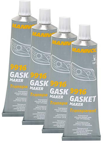Dichtungsmittel Dichtmasse Silikon Gasket Maker transparent MANNOL 9916 4 X 85 g