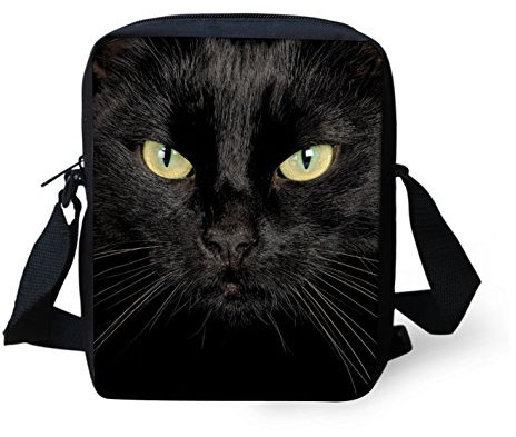 Biyejit Schultertasche, Umhängetasche, Handtasche, lässig, Reisen, Sport, Umhängetasche, Tasche, schwarze katze, Einheitsgröße